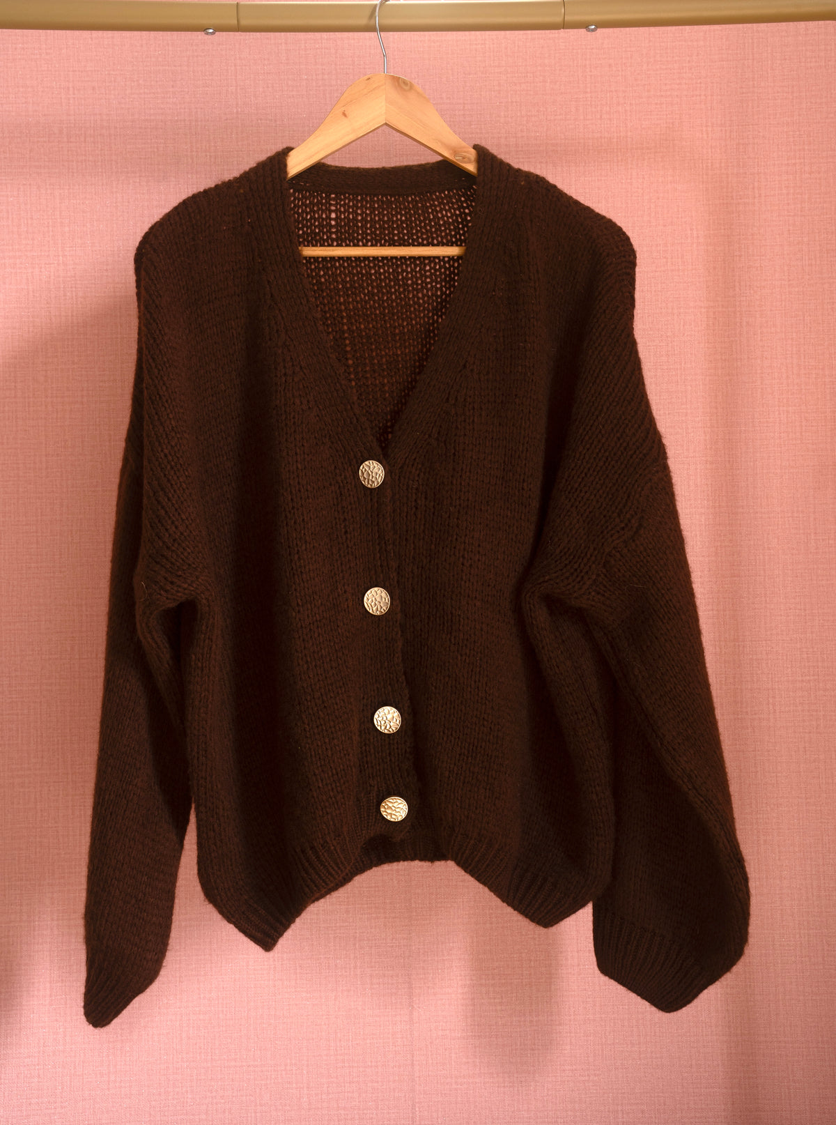 Cardigan Stéphanie Marron