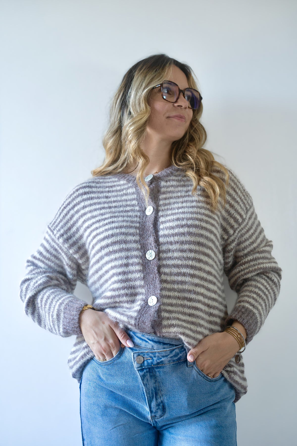 Gilet Léana Taupe
