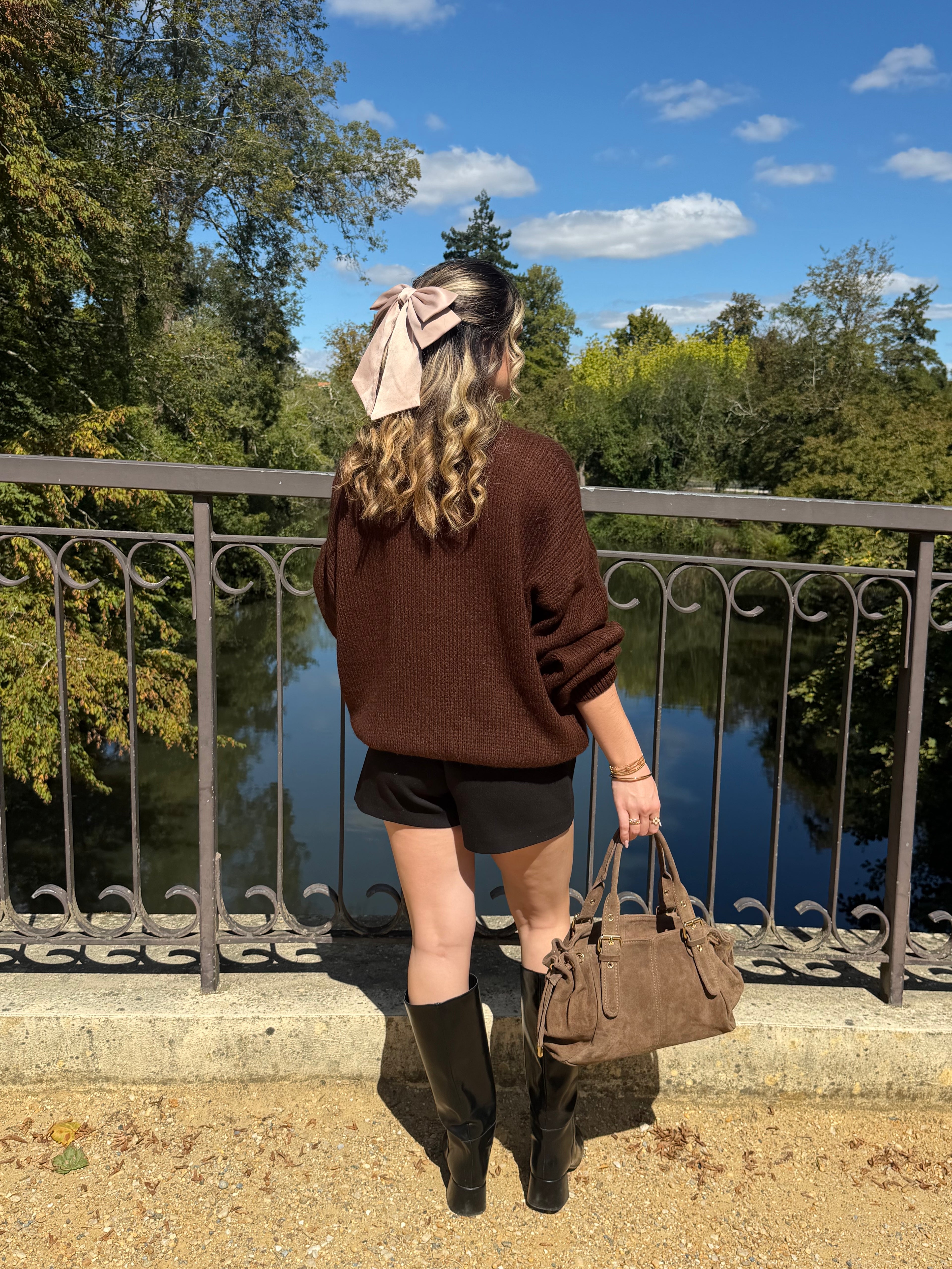 Cardigan Stéphanie Marron